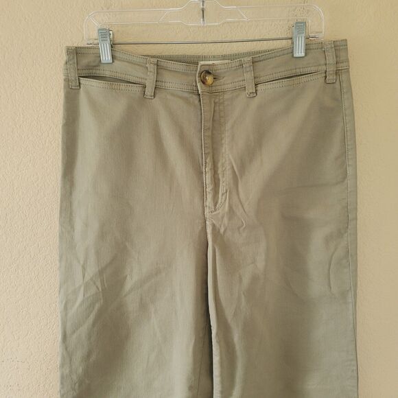 Marine Layer Wide Leg Pants in Olive - Picture 2 of 11